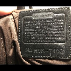 Coach Canvas and leather shoulder bag